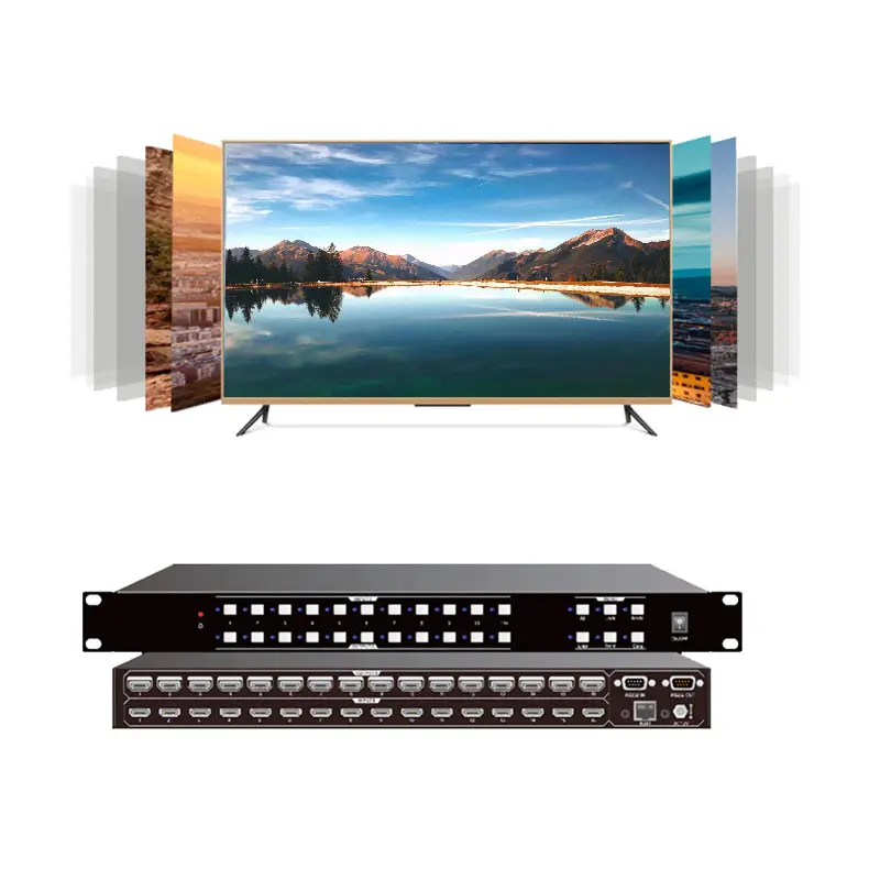 Kensence Snel naadloos schakelen HD 4K RS232 TCP/IP EDID-bediening 8X8 HDMI-matrixschakelaar