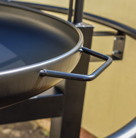 Grill multifonction réglable avec four à poulet rôti et four à grillades rotatif pour jardin familial en extérieur