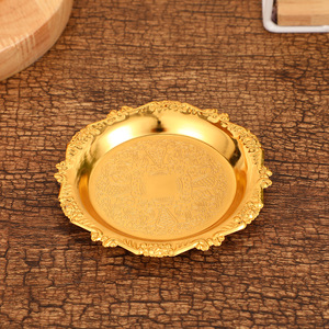 Sottopentola di Lusso Leggero per Caffè, Tè, Snack, Frutta e Dessert, <span class=keywords><strong>Vassoio</strong></span> Vintage Goffrato per Uso Domestico - Product Image 6