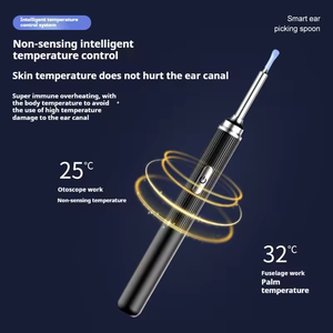 TEMU Tiktok Eliminación de <span class=keywords><strong>cera</strong></span> del oído, herramienta de eliminación de cerumen con 8 piezas Juego de orejas, limpiador de oídos con cámara - Product Image 5