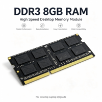 Mémoire vive DDR3 8 Go, module de mémoire interne haute vitesse pour ordinateur de bureau, mémoire interne pour ordinateur portable, RAM DDR3
