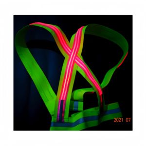 Gilet de sécurité LED à double fibre adapté aux sports de plein air: cyclisme de nuit, <span class=keywords><strong>escalade</strong></span> et marathon - Product Image 4