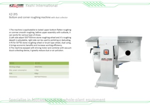 Máquina Manual para Desbastar Esquinas Inferiores con Colector de Polvo, Equipo para Fabricación de Calzado, Línea de Producción de Fábrica Kezhi, al Mejor Precio - Product Image 3