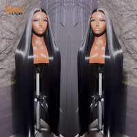 Perruques en cheveux humains lisses et raides, densité 300 %, pour femmes noires, perruques frontales HD 13x4 13x6 sans colle, cheveux bruts raides, vente en gros