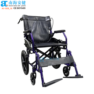 <span class=keywords><strong>ANJIAN</strong></span> AJ-103S_16 Silla de Ruedas Manual de Acero para Pacientes con Movilidad Reducida, con Freno de Mano, Certificación CE, 1 Año de Garantía - Product Image 3