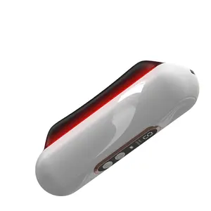 Electric 100% Bian Stone Gua Sha Vibrating Heating Scraping Facial Slimming Massage Tools For Face Jawline Body With Red Light