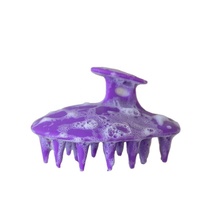 Brosse massante pour cheveux, appareil en Silicone, avec Logo personnalisé, pour shampooing et Massage du cuir chevelu