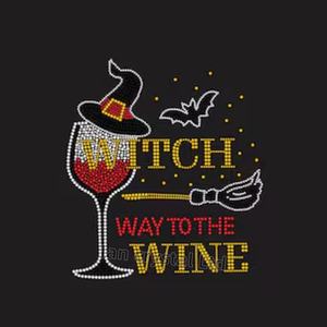 Пользовательские Хэллоуин Сова и Тыква Стразы Переводные Стразы Горячая фиксация Хэллоуин фестиваль горный хрусталь для одежды - Product Image 2