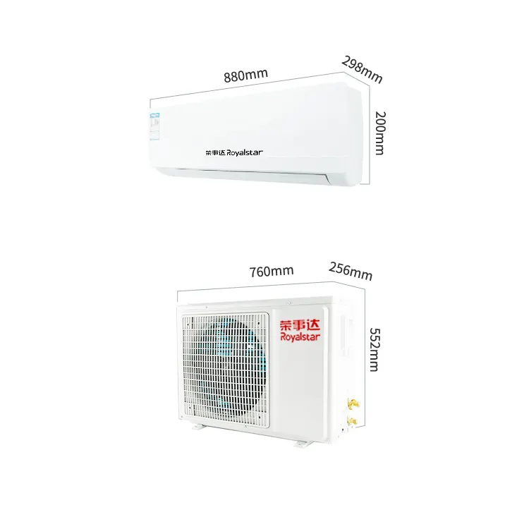 Royalstar Cooling And Heating High Quality Inverter Air Conditioner Mini Split Type Indoor Unit Air Conditioner