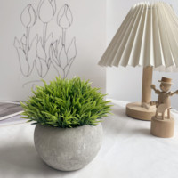 Bonsái pequeño en maceta Artificial Mini planta interior planta de plástico eucalipto planta verde para decoración del hogar