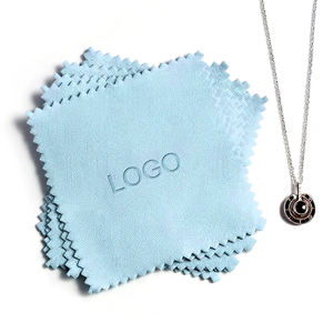 व्यक्तिगत माइक्रोफाइबर पॉलिश कपड़े सोने के चांदी के गहने साफ कपड़े - Product Image 4