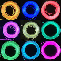 Câble à fibres optiques LED en PMMA 1,0 mm à éclairage latéral, indice de protection IP44, lumière du jour 6000K, résistant aux UV et aux intempéries, contrôle par application, léger