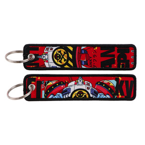 Llavero de tela bordada estilo <span class=keywords><strong>400</strong></span> de One Piece con Luffy, Chopper, Zoro, Nami, Jet, para llavero de moda - Product Image 3