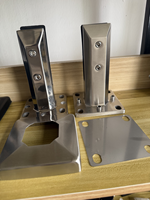 Spigot de balustrade en verre sans cadre en acier inoxydable 2205, moderne et réglable, pour balcon, piscine, escalier, clôture de villa, résistant à la rouille