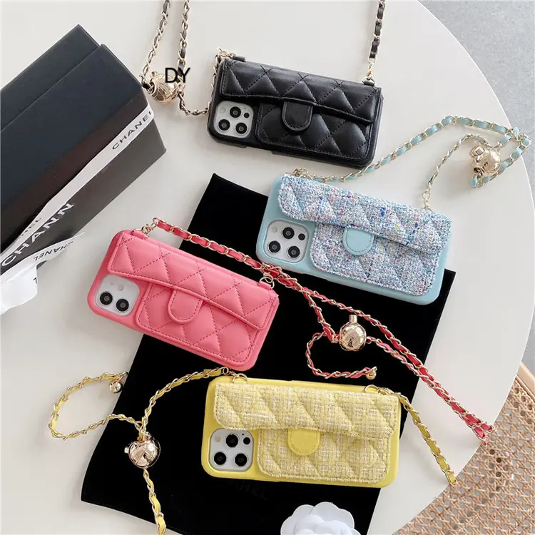 Новый дизайнерский бумажник чехол для мобильного телефона для iphone15 12 14 promax роскошные чехлы из искусственной кожи для iphone13 pro сумки
