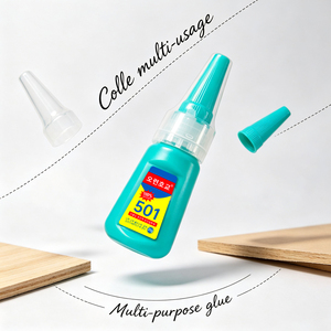 100% 501 Super Glue Liquid Super Strong Multipurpose Adhesive All <strong>Purpose</strong> Glue for Wood Plastic Ceramic Metal Rubber Repair - Product Image 1