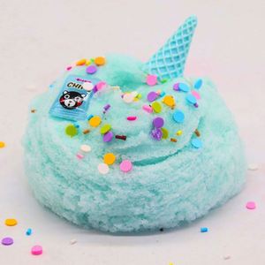 Kit DIY de Slime Azul de Navidad: Nubes, Unicornios, Corazones, Lentejuelas, Espuma Esponjosa, Nieve, Mantequilla, Aroma a Algodón de Azúcar y Helado - Product Image 5