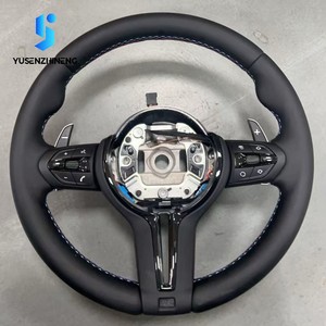 Volante Deportivo de Cuero Personalizado para Modelos <span class=keywords><strong>BMW</strong></span> F30 E92 F20 F10 F36 E91 E87 E90 E82 F25 E53 E92 F01 F32 F33, 3 Palancas - Product Image 5