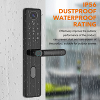 Cerradura de Puerta con Huella Dactilar, Candado Digital con Bluetooth, Cerradura Inteligente para Hotel con Wifi y Cámara