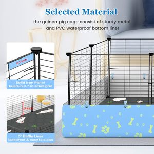 DIY Pet Playpen Portátil Cão Gato Coelho Metal Canis Pequeno Pet Animal Casa Gaiola - Product Image 5