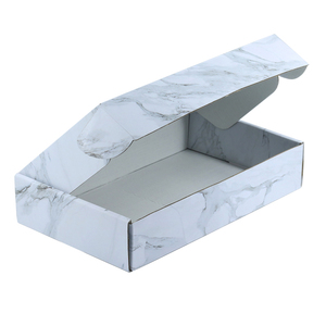 Boîte en carton ondulé, boîtes d'impression de couleur marbre, ensemble de boîtes à rabat, emballage et carton d'expédition, vente en gros, échantillon gratuit - Product Image 3