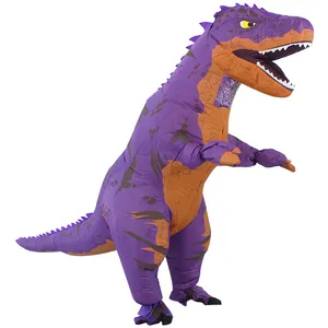 Halloween Disfraz De dinosauro Inflable T-rex mascotte Dino Costume Trex Blow up gonfiabile T Rex dinosauro Costume per adulti