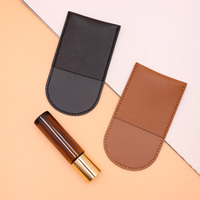 Sac organisateur de parfum en cuir PU portable, élégant mini étui pour flacon de parfum, housse de luxe pour rouge à lèvres, rangement pour maquillage, cadeau