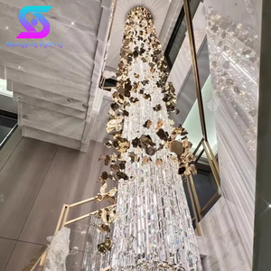 Grande lusso personalizzato lampadario di cristallo a LED nuovo Design decorazione per interni per Hotel Villa centro commerciale scala spazio della stanza di controllo remoto - Product Image 1