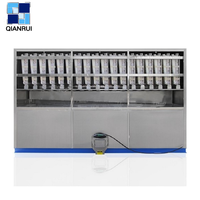 Machine à glace industrielle en cubes de 5 tonnes/24h, en acier inoxydable SUS304, machine à glace automatique pour la conservation des fruits de mer et la congélation