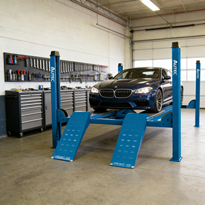 Elevador Hidráulico Automático de Cuatro Postes y Un Cilindro AUTEC, Capacidad de 5T, Elevación de 1.8-2m <span class=keywords><strong>para</strong></span> Autos y Motocicletas, Modelo Personalizable con Certificación CE - Product Image 3