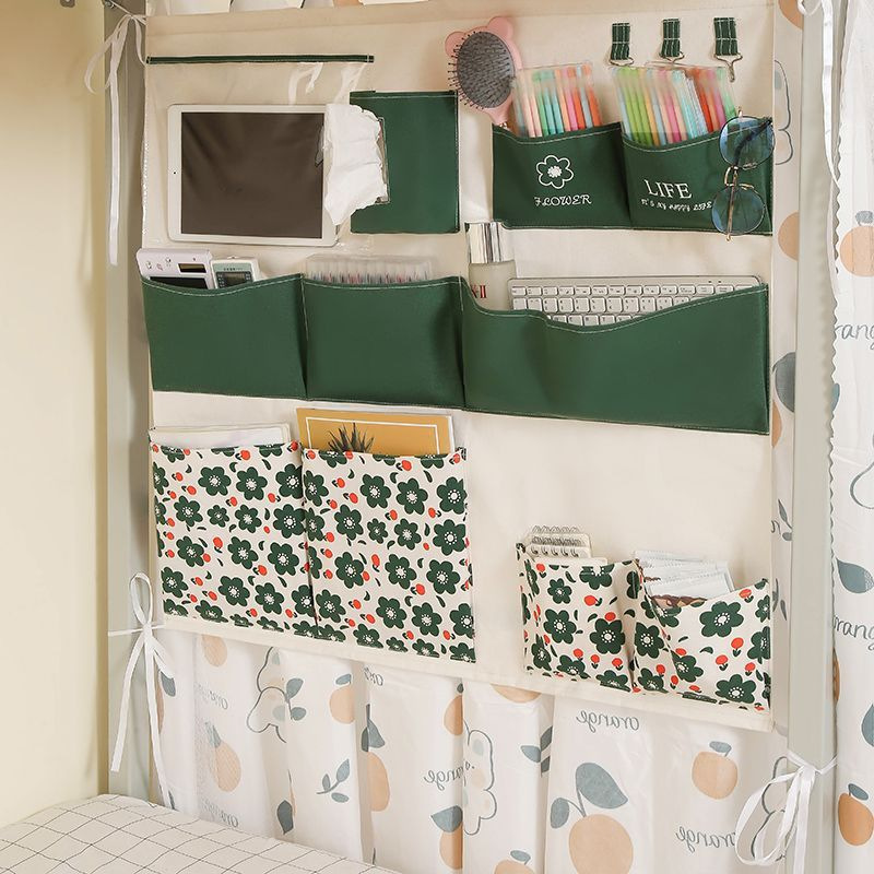 11-pocket green hanging bag
