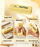 Jouet Squishy en forme de bâton de beurre, jouet à presser à remontée lente en mousse PU souple, anti-stress, sensoriel, pour soulager l'anxiété, cadeau pour jeu de fête