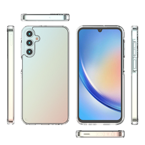 Vente en gros de la position précise du trou Transparent antichoc TPU + acrylique 1.5MM étui de téléphone portable pour Samsung Galaxy A15 A55 35 25 étui - Product Image 3