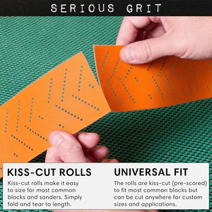 SABER 1mm kalın turuncu kum kağıt uzun tahta araba ahşap ve Metal parlatma araçları ile kanca & döngü - Product Image 6