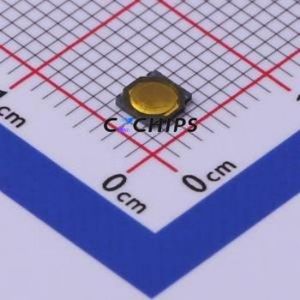 TS-1057U-B3 Tactile Switch SMD Switch Single Pole Single Throw Round Button 2.5N Vertical Mount - Product Image 1