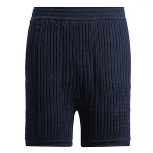 Wholesale factory Style dobby men's knit shorts women's knit shorts for summer suit