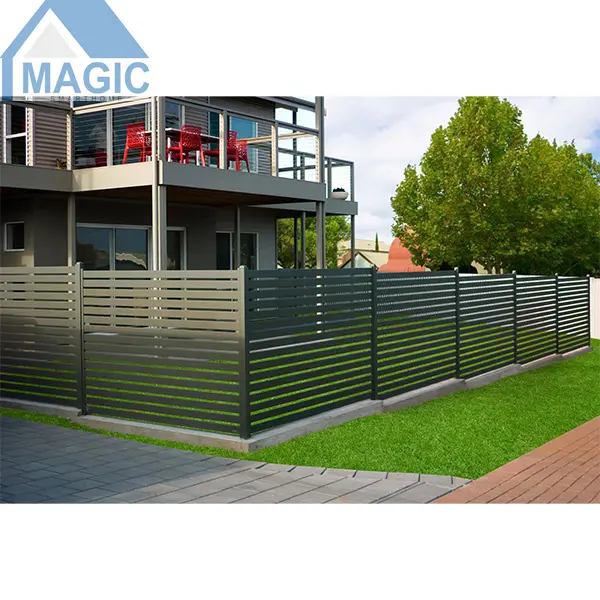 Wpc取り外し可能なプライバシーアルミ製ガーデンフェンスゲート