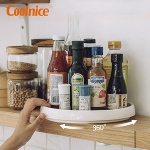 Kitchen Organizer Shelf Turntable Cabinet 360 Degree Rotating Spice Rack