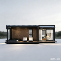 Maison conteneur extensible moderne, prix de la maison conteneur extensible pour une résidence familiale à faible coût à construire soi-même en zone rurale