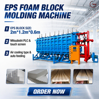 Machine de fabrication de blocs de mousse EPS automatique de haute qualité avec pompe, refroidissement par air, contrôle PLC, certifiée CE pour panneaux d'isolation