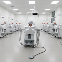 Bureau d'enseignement dentaire électrique de haute qualité, tête de mannequin fantôme en métal pour simulateur de formation dentaire éducatif