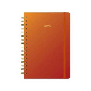 Golden Spiral Planner 2026 Floral Design A5 Size Daily Organizer <b>Calendar</b> Notebook - Product Image 2