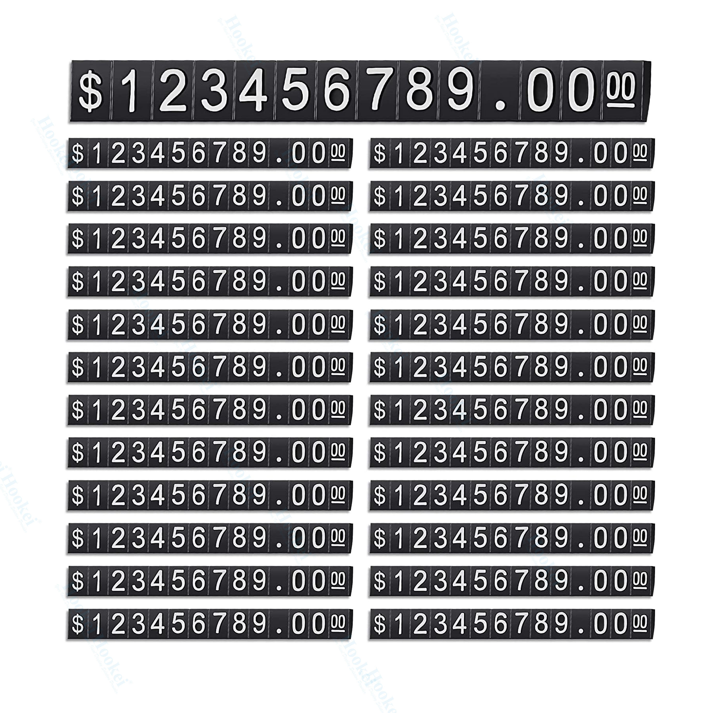 조절 가능하고 탈부착 가능한 미니 큐브 가격표 디스플레이 숫자 문자 가격 라벨 스탠드 블록 키트 (상점 카운터용, 투명 바탕에  검정색)| Alibaba.com