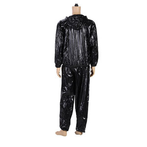 Combinaison de <span class=keywords><strong>sauna</strong></span> en PVC pour hommes et femmes, vente chaude de l'usine OEM, design en plastique résistant pour la transpiration, combinaison de <span class=keywords><strong>sauna</strong></span> pour les séances d'entraînement en salle de sport - Product Image 4