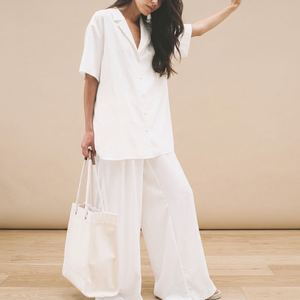 Loose <b>Linen</b> Women's Sets Taiwan Made 100% <b>Linen</b> Canvas Solid Summer Casual Breathable Eco-Friendly Short Set - Product Image 3