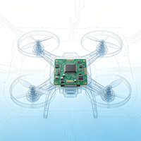 Carte de circuit imprimé de drone UAV de qualité industrielle, contrôleur de vol haute performance pour accessoires de petits drones commerciaux