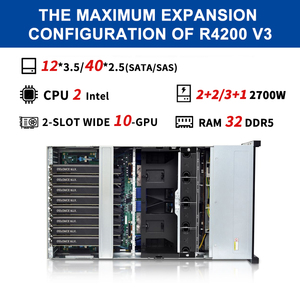 기업용 고성능 4U 8 GPU AI 서버 컴퓨터 딥러닝 트레이닝 인퍼런스 클라우드 가상화 데이터 센터 서버 - Product Image 4