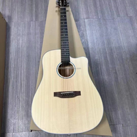 Instrumentos Musicales Personalizados al por Mayor de China, Guitarra Acústica de 6 Cuerdas, Acabado Mate, 36/40/41 Pulgadas, Juego de Guitarra para Principiantes