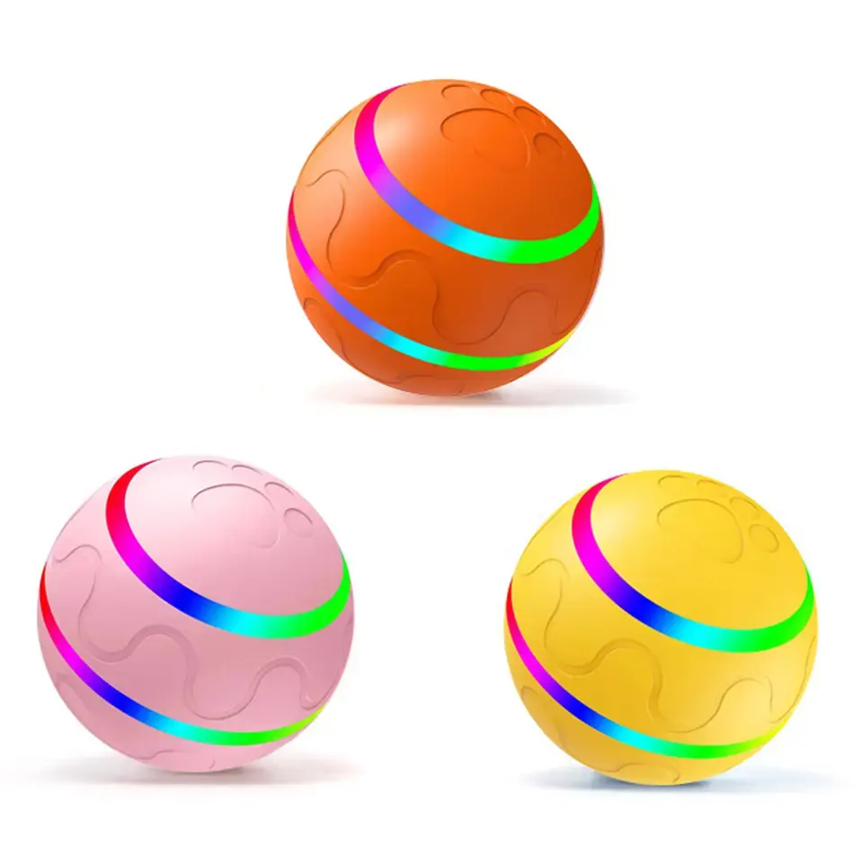 Pet toy ball USB charging Smart Electric Automatic Rotating Ball Rolling USB charging Ball cat toy electric