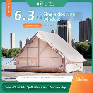 <span class=keywords><strong>Tente</strong></span> Gonflable Monobloc Commande Minimale 6,3 Mètres Carrés Prête à l'Emploi Trois Saisons à Toit Unique Porte Unique pour Camping Extérieur en Tissu Oxford - Product Image 5